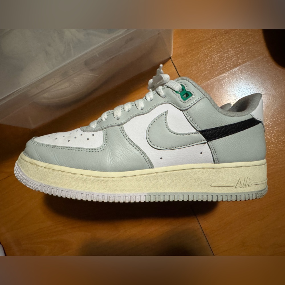 Nike Air Force 1 Low in White and Light Gray